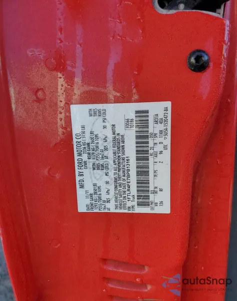 2011 Ford Ranger Super Cab z USA, uszkodzony, nr VIN 1FTLR4FE7BPB13161